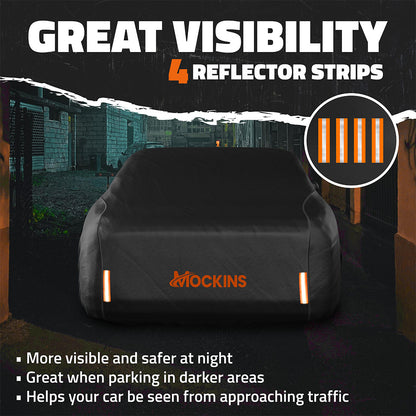 Heavy Duty Waterproof Sedan Covers - Cotton Lined