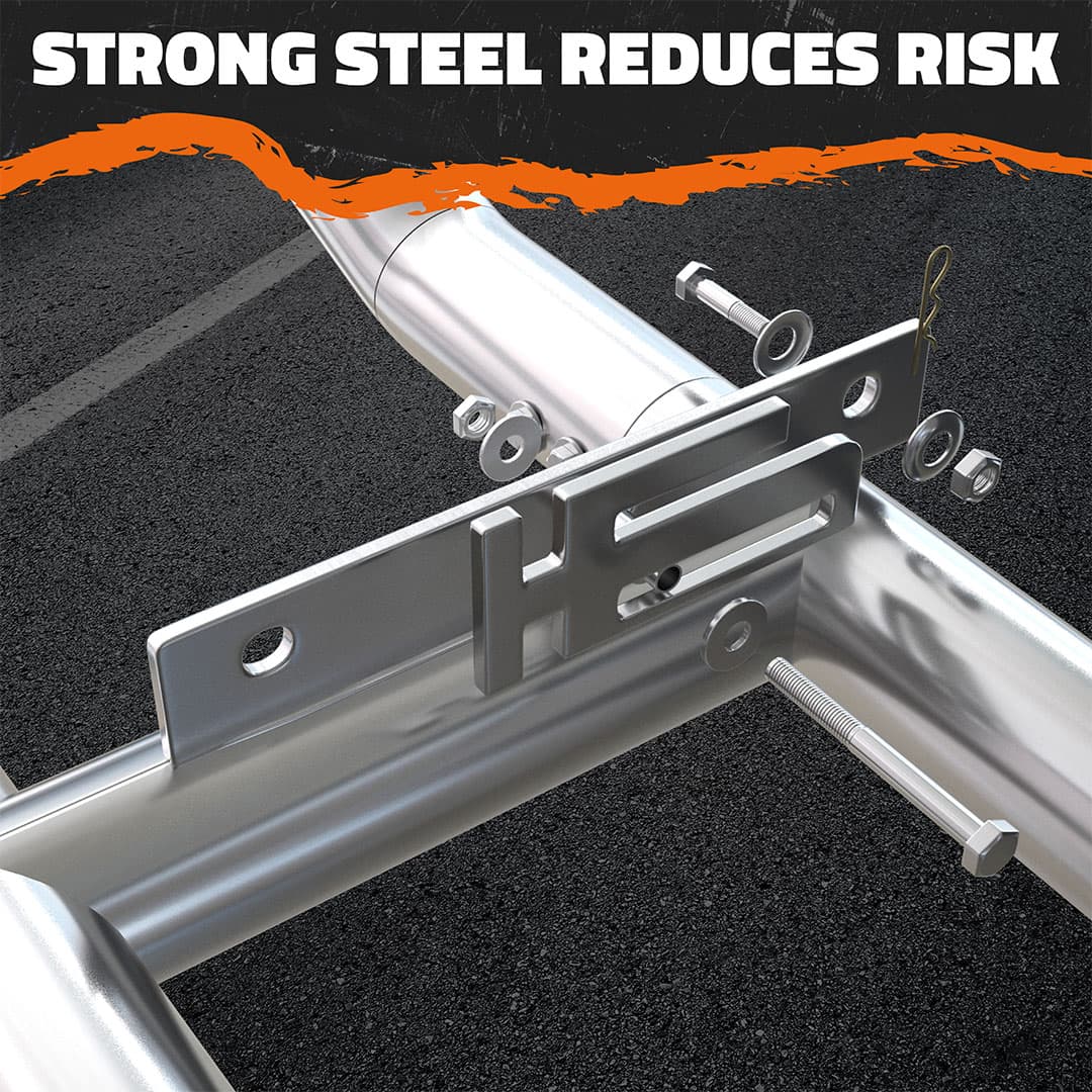 90"x11.5"x25.5" Front Bumper Guard with Mounting Brackets for Peterbilt New Models