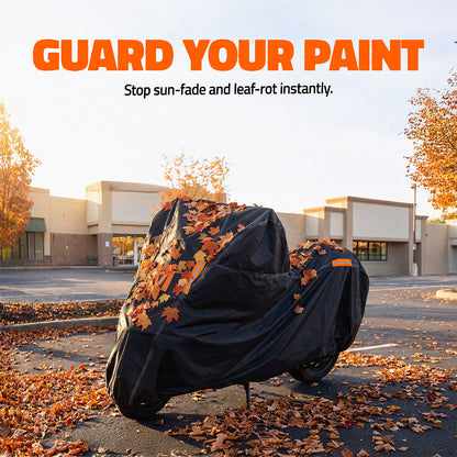 91"x49"x39" Heavy Duty 250g PVC Motorcycle Cover with Cotton Lining