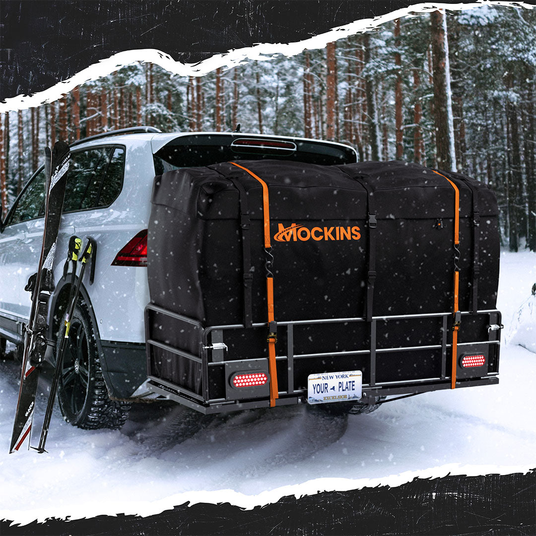 66"x30"x14" XL High Rail Hitch Carrier & 45 Cu Ft Cargo Bag