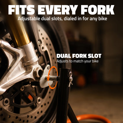 Front & Rear Motorcycle Wheel Stand Lift Combo Set