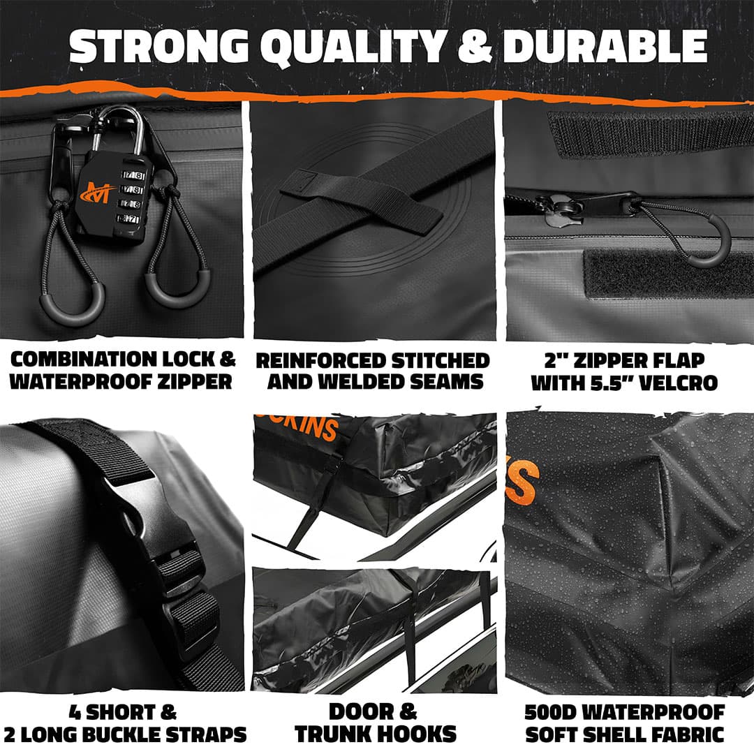 35 Cu Ft. Black Rooftop Bag 60"x42"x24"