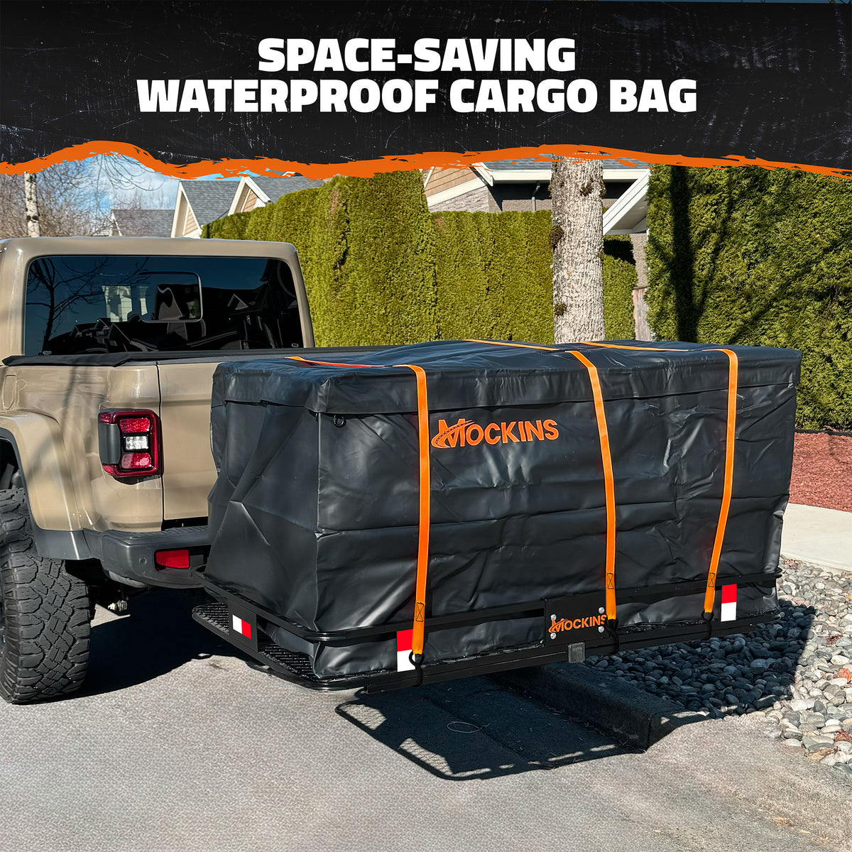60"x36"x6" Hitch Carrier & 35 Cu Ft Cargo Bag