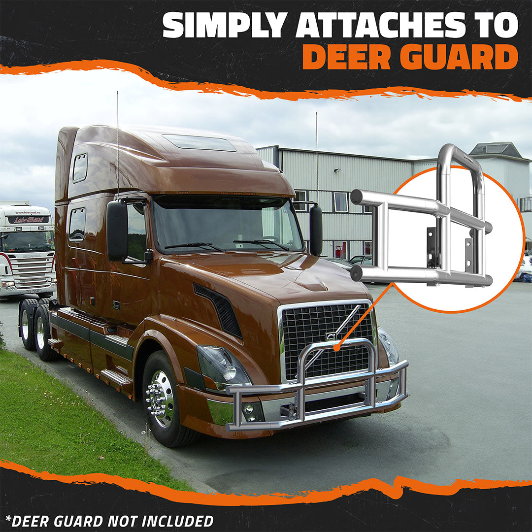 Front Bumper Guard Mounting Brackets for Volvo VNL 2004-2017 (Brackets ONLY)