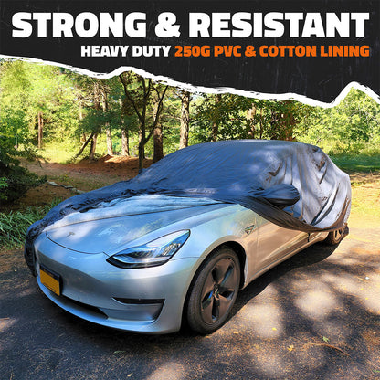 Heavy Duty Waterproof Sedan Covers - Cotton Lined