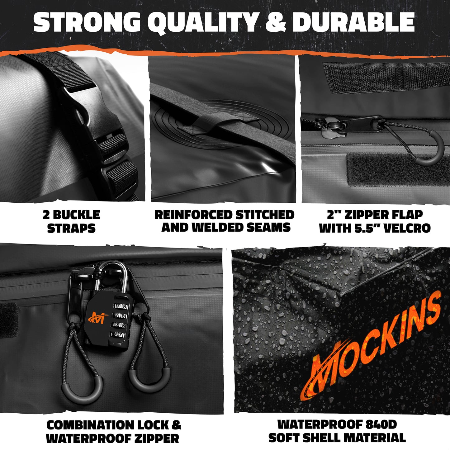 85"x24"x4" Narrow Roof Rack Carrier & 20 Cu Ft Roof Bag