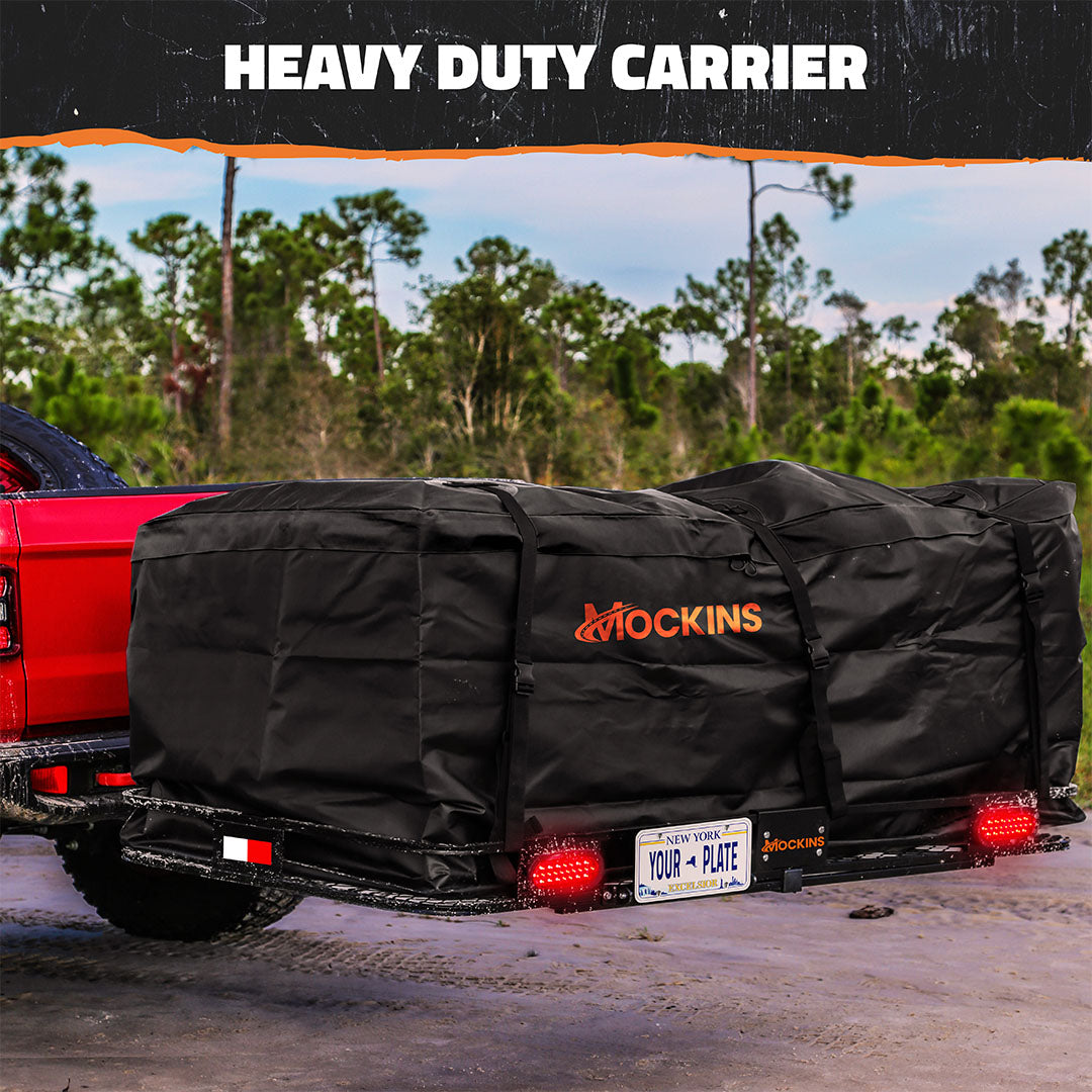 72"x36"x6" Hitch Carrier + Rear Lights