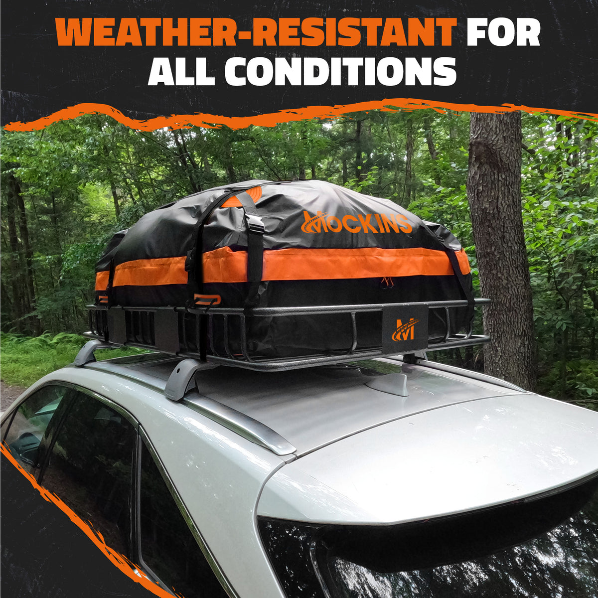 64"x39"x5" Extendable Roof Carrier & 20 Cu Ft Roof Bag