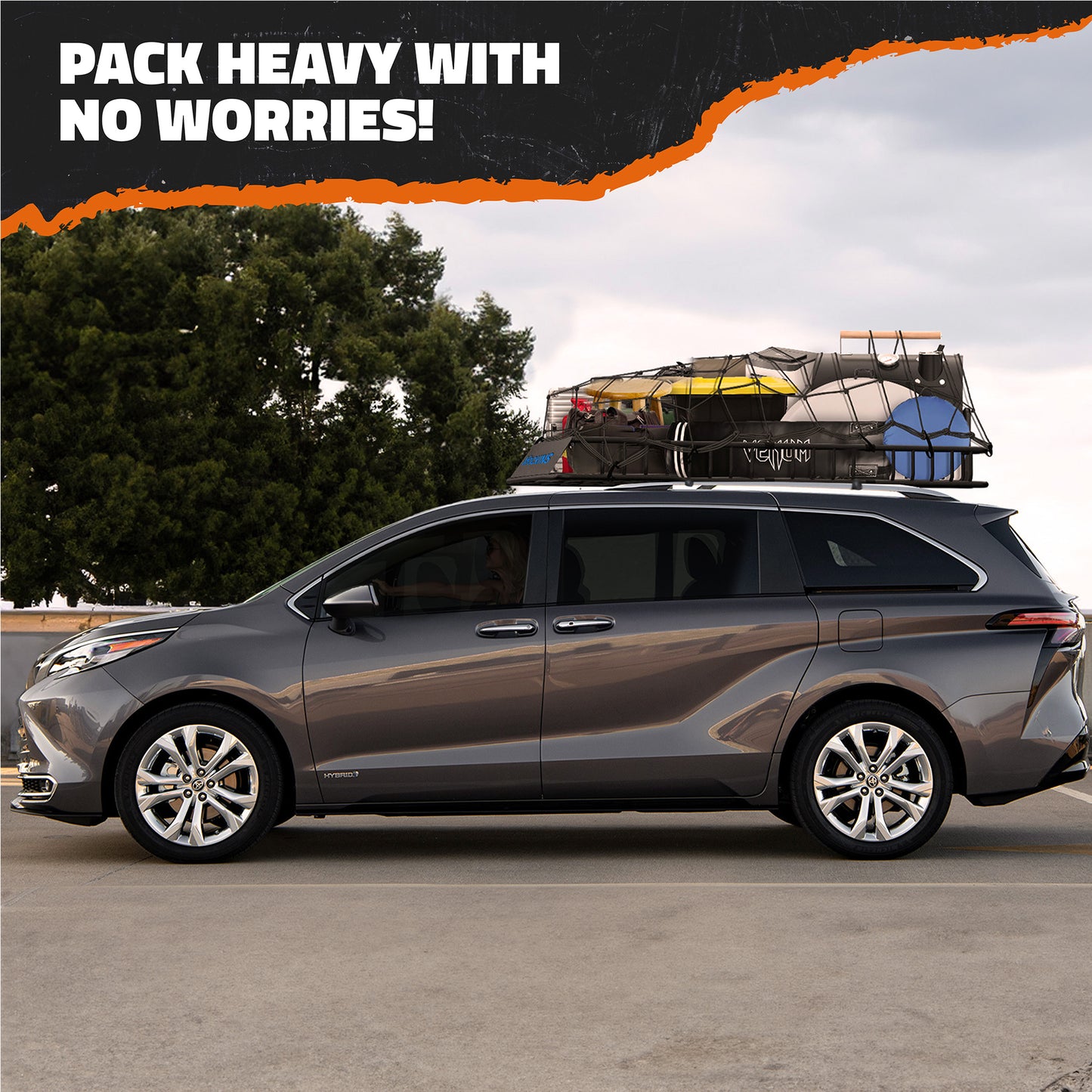 84"x39"x6" Extendable Roof Carrier & 35 Cu Ft Roof Bag