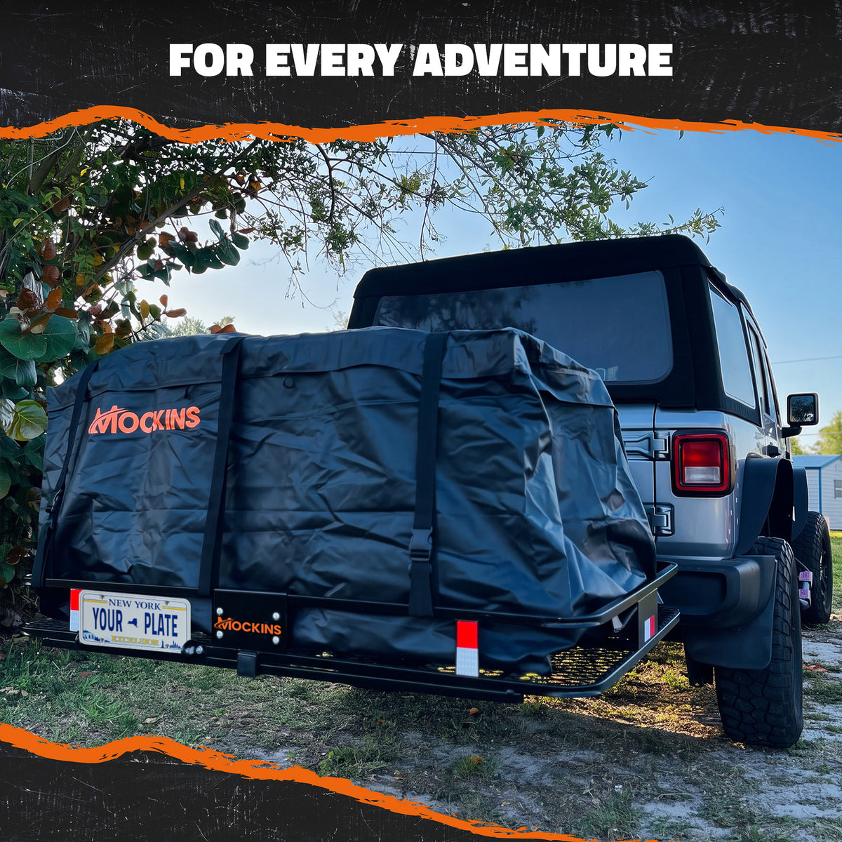 60"x36"x6" Hitch Carrier & 35 Cu Ft Cargo Bag
