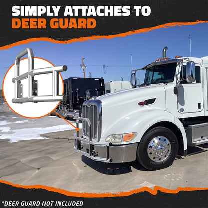 Front Bumper Guard Mounting Brackets for Peterbilt 386 / 587 (Brackets ONLY)