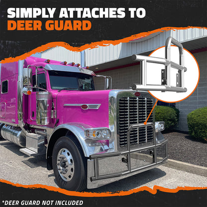 Front Bumper Guard Mounting Brackets for Peterbilt New Models (Brackets ONLY)