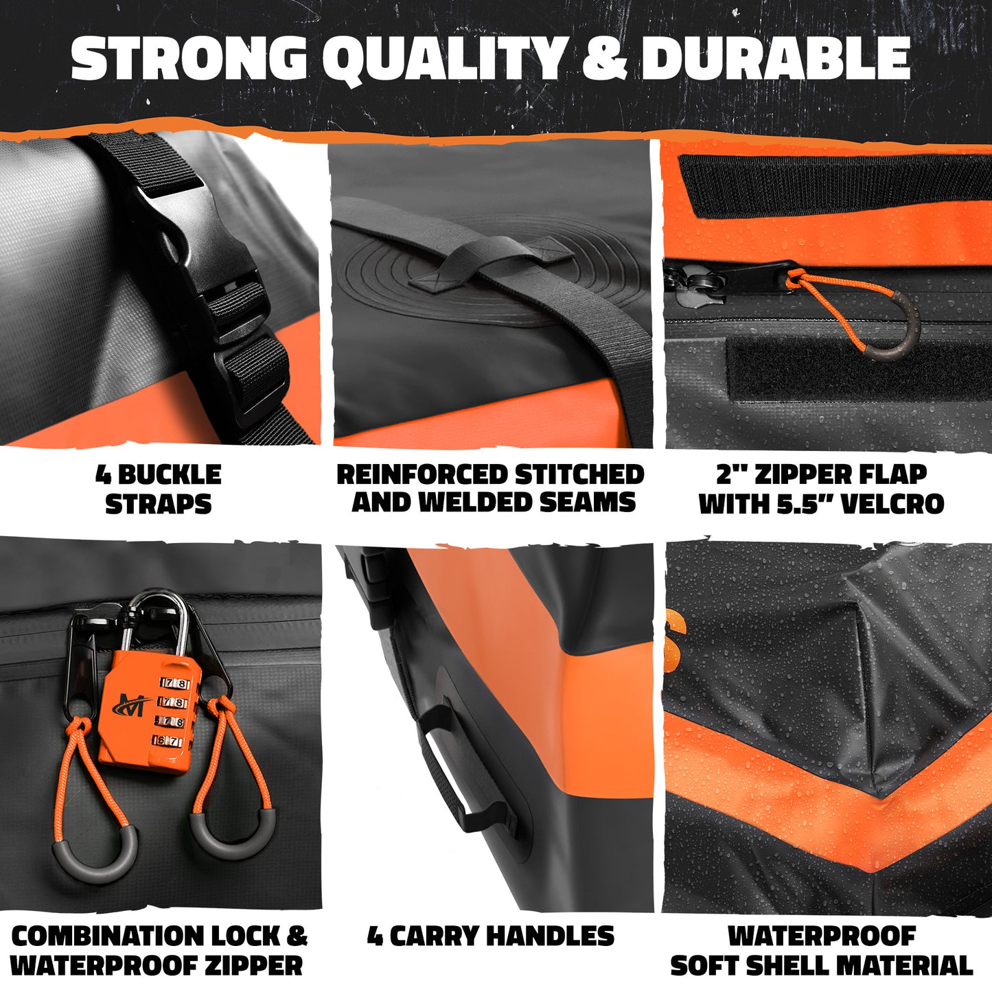 64"x39"x6" Extendable Roof Carrier & 20 Cu Ft Roof Bag