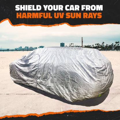 Waterproof Car & SUV Covers - With Zipper Door - Polyester