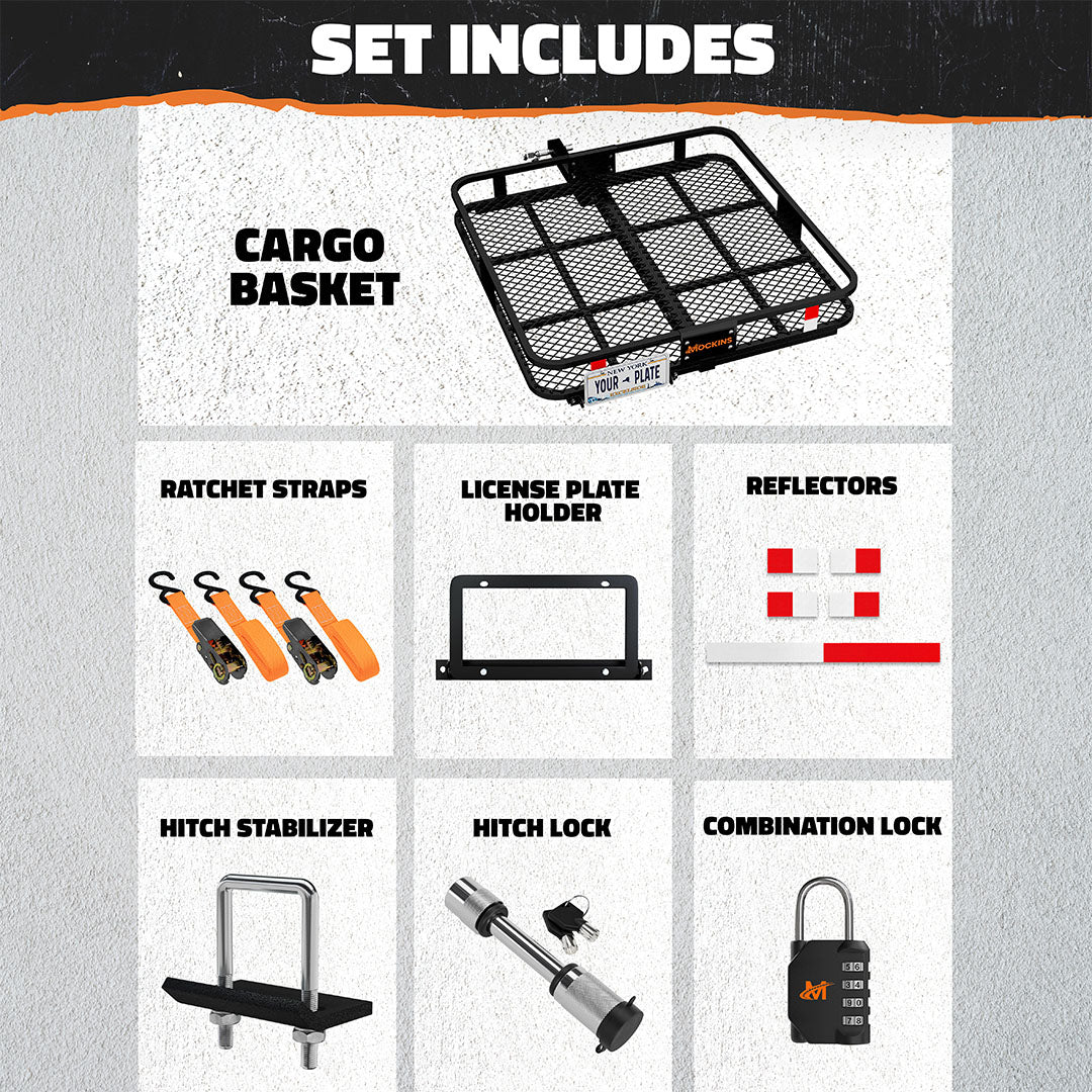 40"x40"x6" Square Hitch Carrier