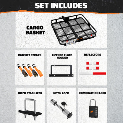 40"x40"x6" Square Hitch Carrier