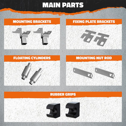 Front Bumper Guard Mounting Brackets for Volvo VNL 2018-2023  (Brackets ONLY)