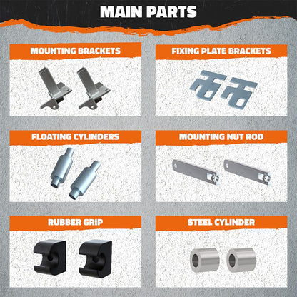 Front Bumper Guard Mounting Brackets for Kenworth New Models (Brackets ONLY)