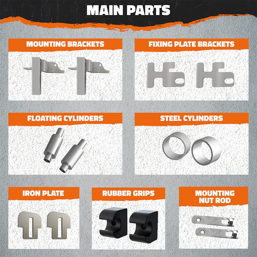 Front Bumper Guard Mounting Brackets for Peterbilt New Models (Brackets ONLY)