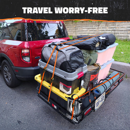 72"x36"x6" XXL Hitch Carrier + Rear Lights