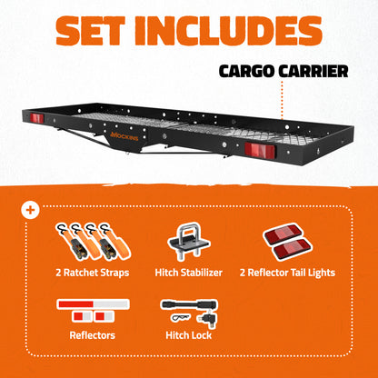 60"x19"x2.5" Hitch Carrier Tray with 750 lbs. Capacity