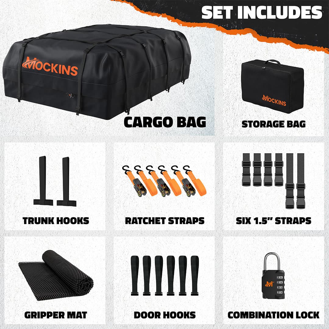 35 Cu Ft. Black Rooftop Bag 60"x42"x24"