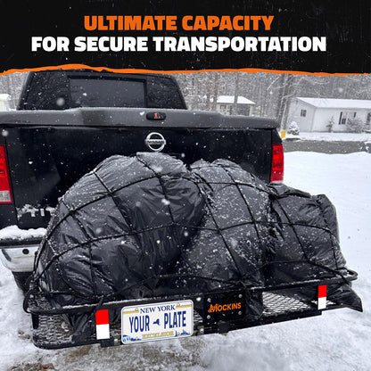 60"x24"x6" Hitch Carrier & 30 Cu Ft Cargo Bag + Packing Cubes