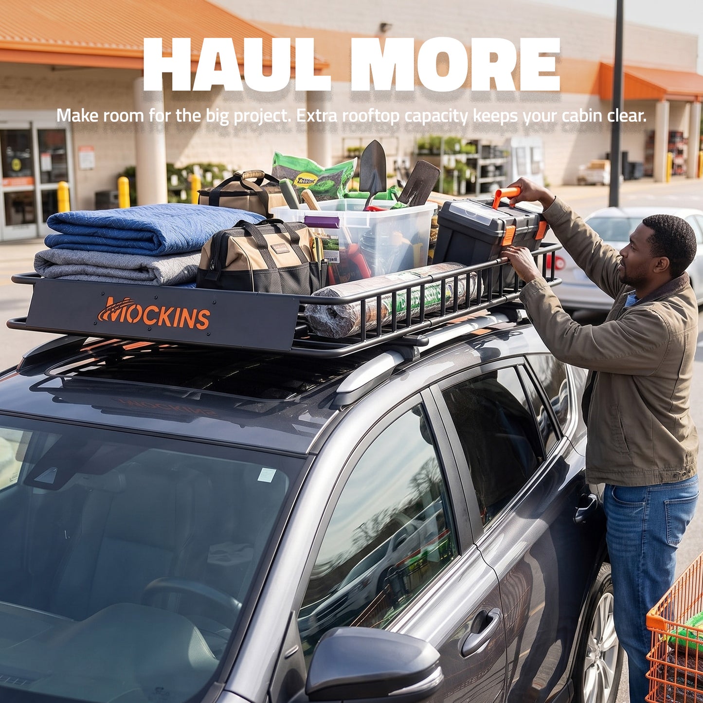 64"x39"x5" Extendable Rooftop Carrier