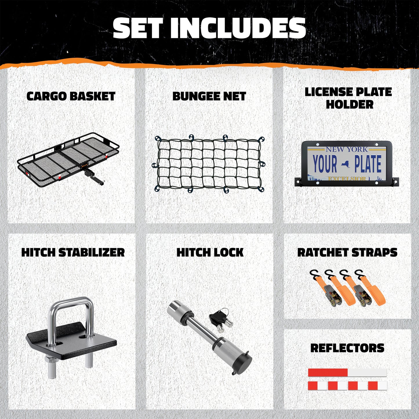 60"x24"x6" Cargo Hitch Carrier