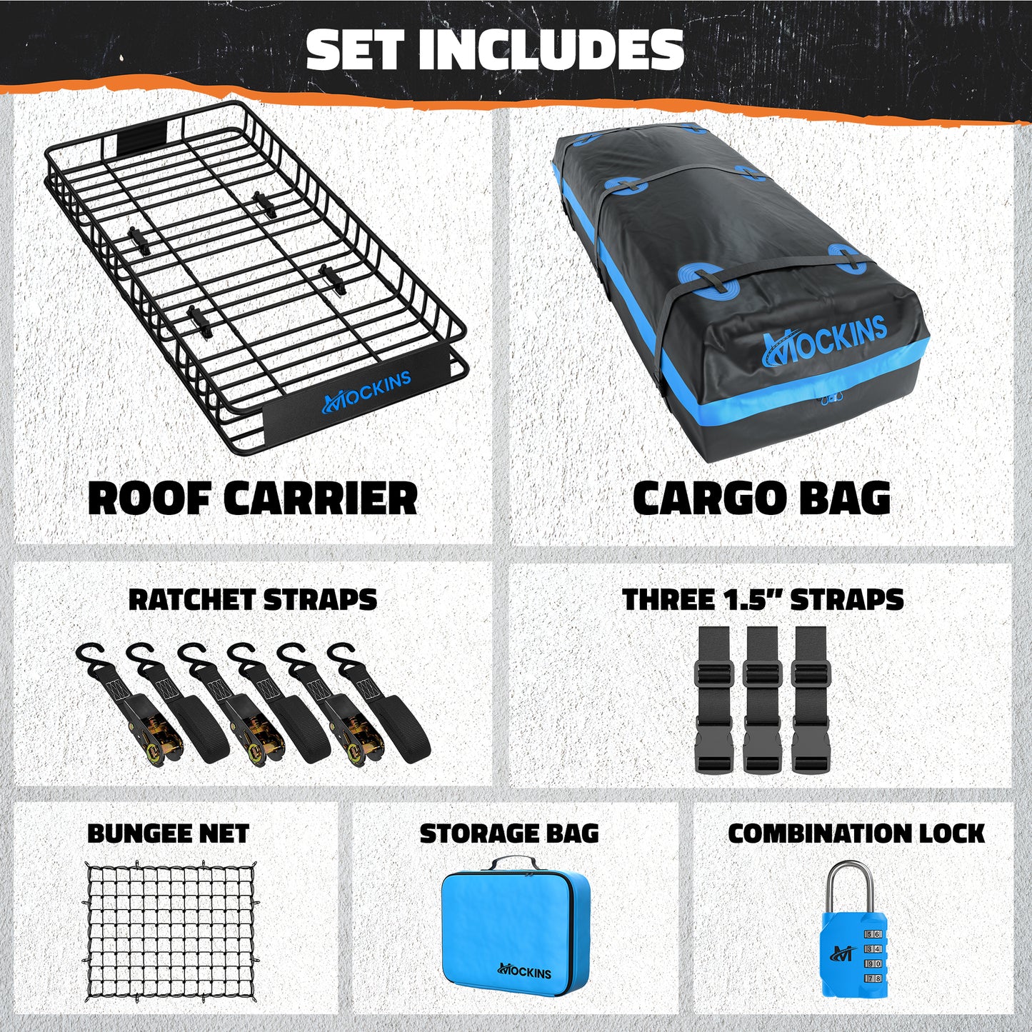 84"x39"x6" Extendable Roof Carrier & 35 Cu Ft Roof Bag