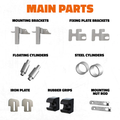 Front Bumper Guard Mounting Brackets for Peterbilt 386 / 587 2022-2026 (Brackets ONLY)