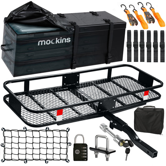 60"x20"x6" Hitch Carrier & 16 Cu Ft Cargo Bag