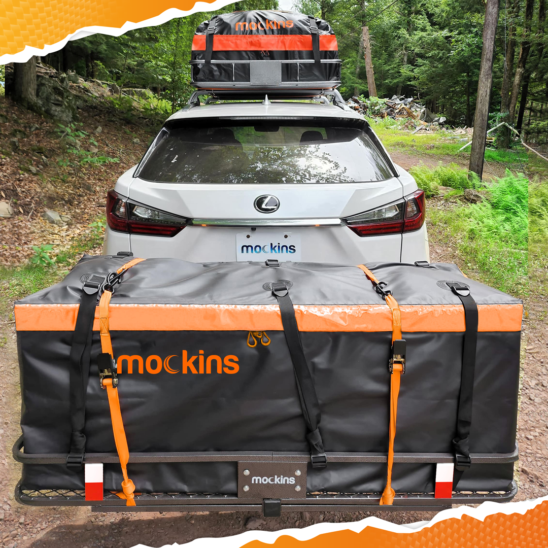 64 in. x 39 in. x 6 in. Expandable Rooftop Cargo Carrier with 20 Cu.Ft. Waterproof Cargo Bag, Net, and Straps
