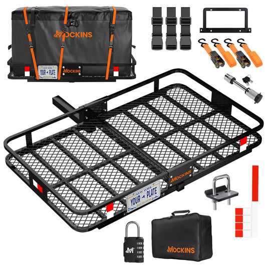 60"x36"x6" Tow Hitch Cargo Carrier & 35 Cu.Ft. Cargo Bag