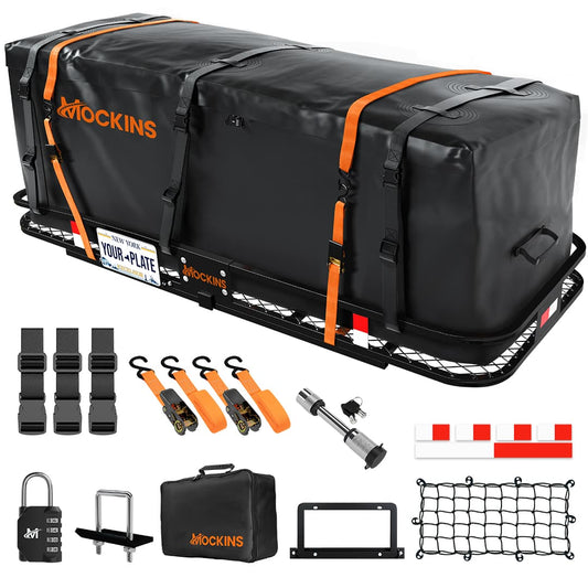 60"x20"x6" Hitch Carrier & 16 Cu Ft Cargo Bag