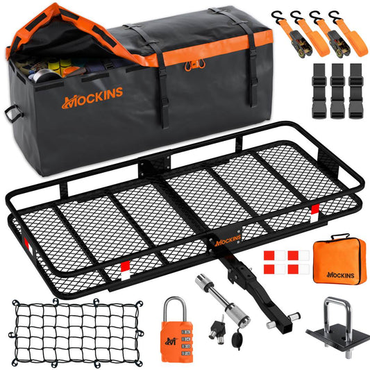 60"x20"x6" Hitch Carrier & 16 Cu Ft Cargo Bag