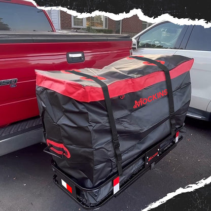 48"x18"x6" Hitch Carrier & 15 Cu Ft Cargo Bag + Packing Cubes