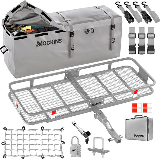 60"x20"x6" Hitch Carrier & 16 Cu Ft Cargo Bag