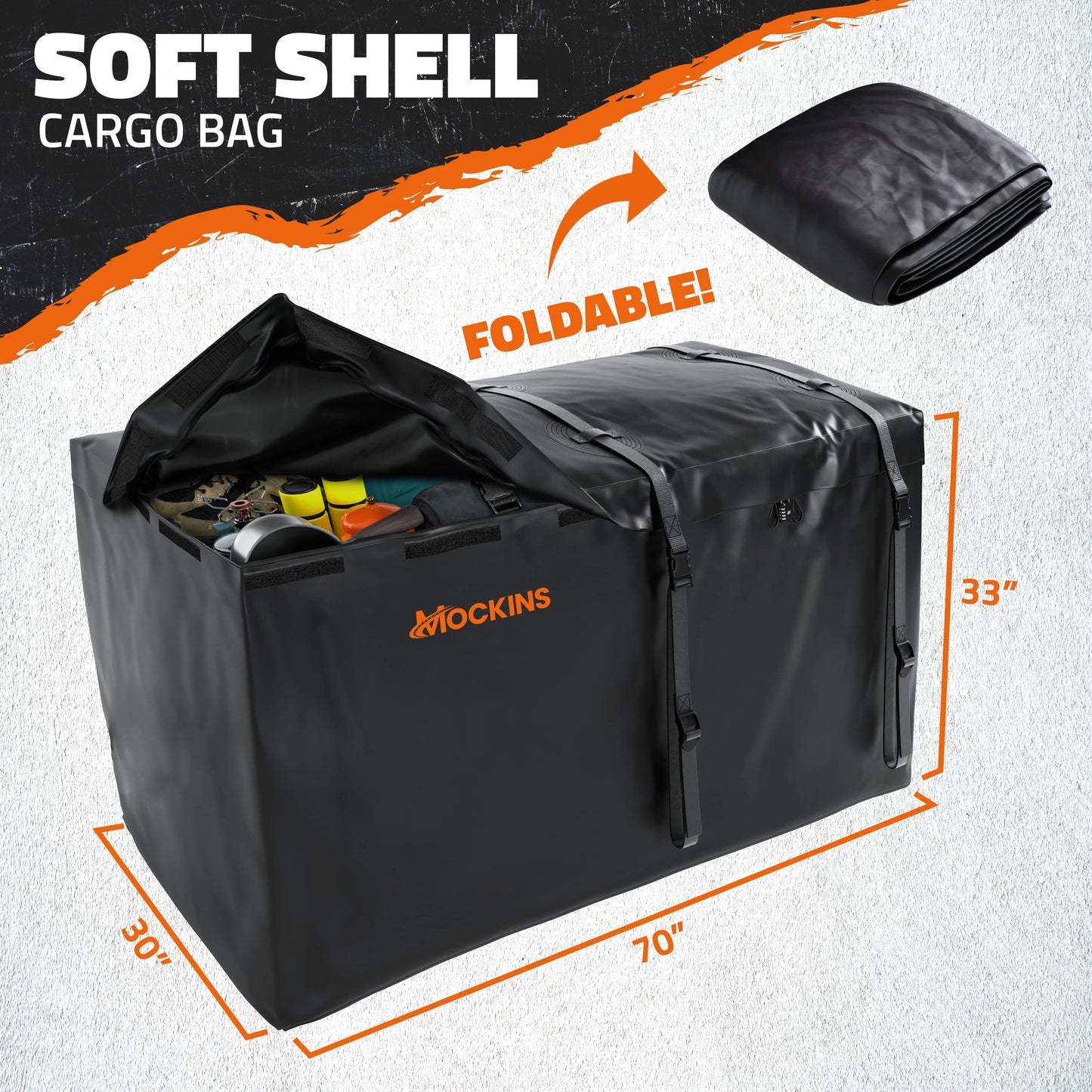 40 Cu Ft Cargo Bag 70"x30"x33"