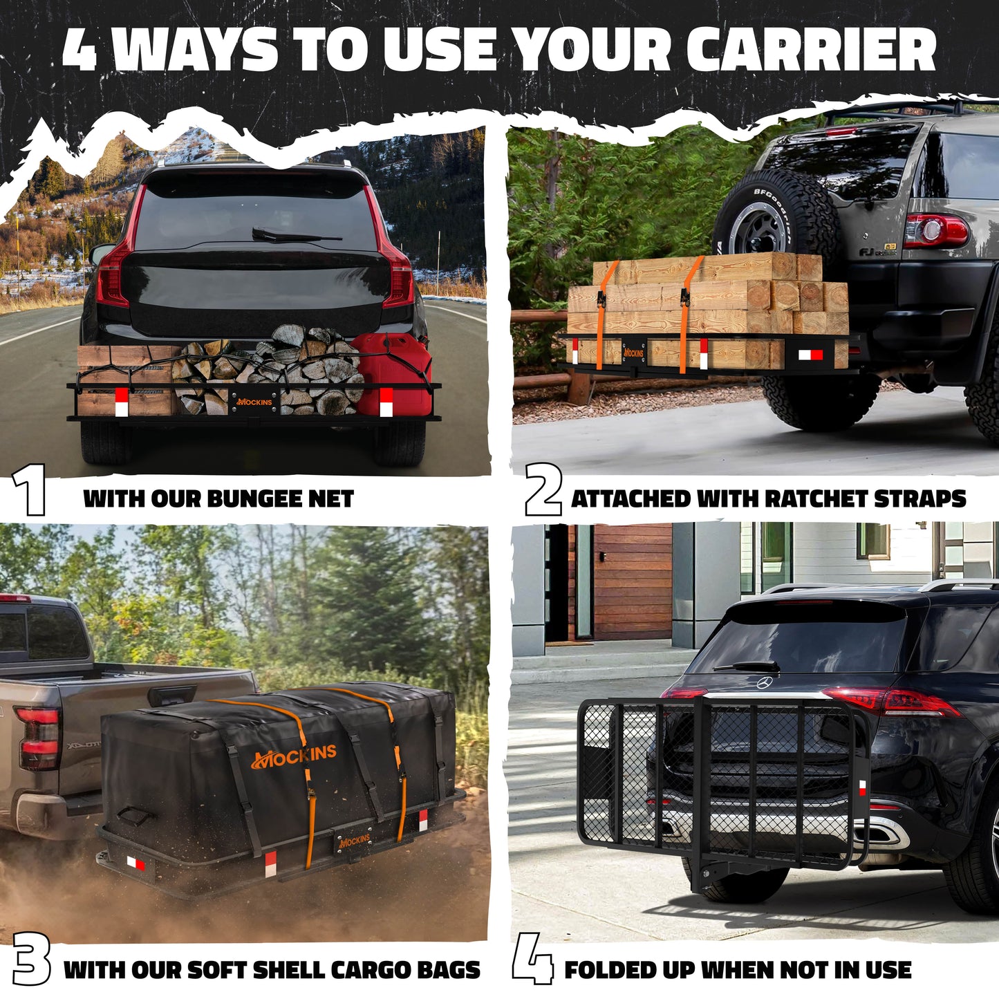 60"x24"x6" Cargo Hitch Carrier