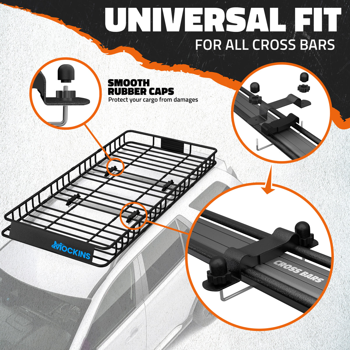 84&quot; x 39&quot; x 6&quot; Expandable Rooftop Cargo Carrier with 35 Cu.Ft. Waterproof Cargo Bag