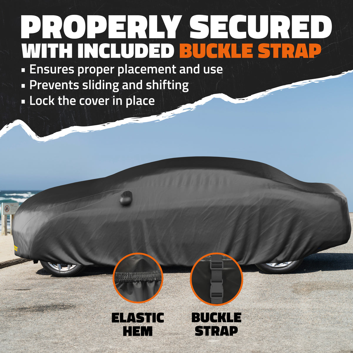 Heavy Duty Waterproof Car &amp; SUV Covers - Cotton Lined