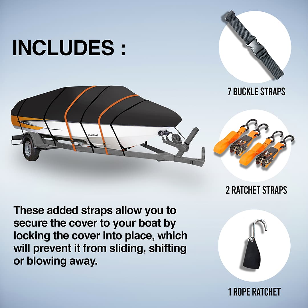 Trailerable Water Resistant Boat Covers | 600D