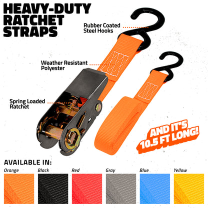 Ratchet Straps - 4 Pack