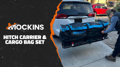 60"x20"x6" Hitch Carrier & 16 Cu Ft Cargo Bag + Packing Cubes