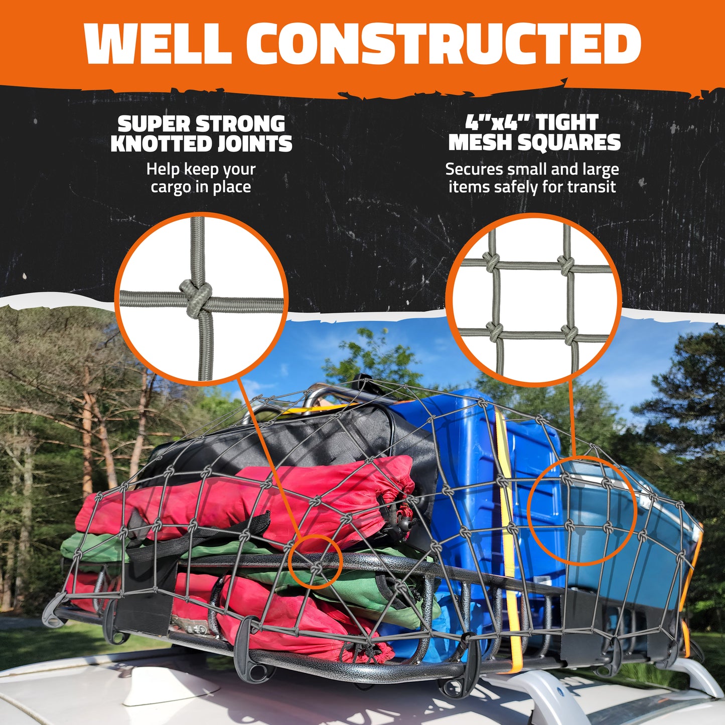 Heavy-Duty Cargo Bungee Nets