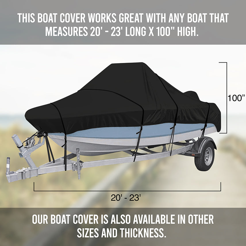 This Boat Cove Works Great With Any Boat That Measures 20&#39; - 23&#39; Long x 100&quot; High